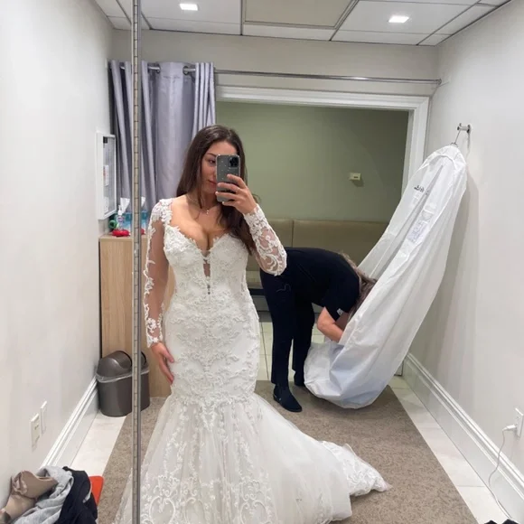 Pnina Tornai Pre-owned Mermaid Wedding dress - Picture 4 of 8